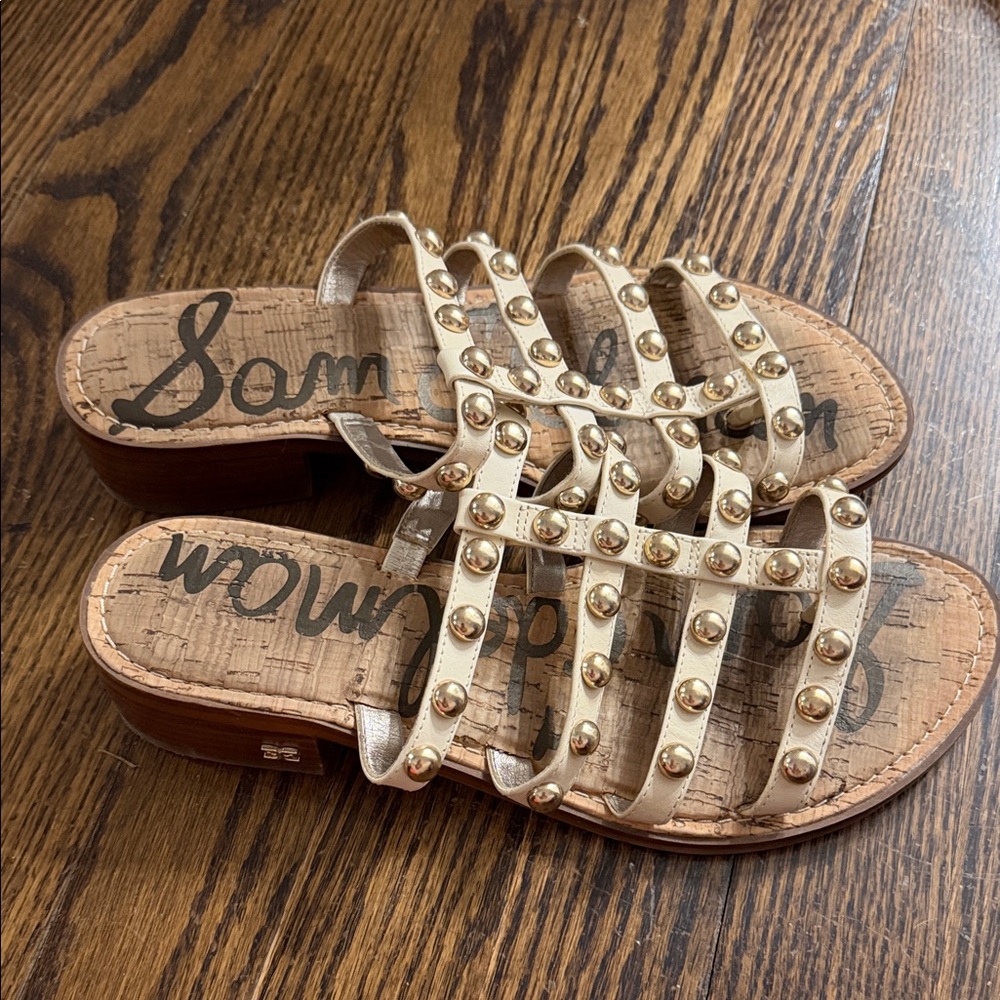 Sam Edelman Women's Tan Studded Sandals